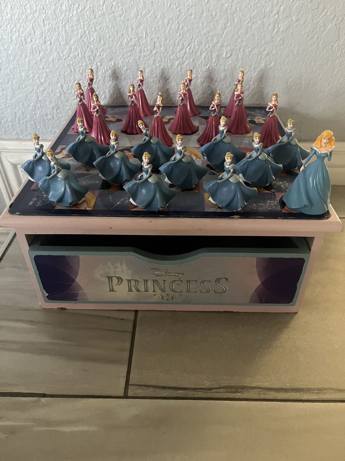 Princess Wood Game Box