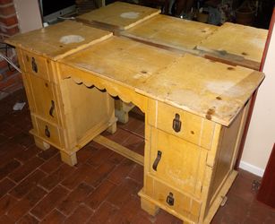 Desk, Antique Solid Wood