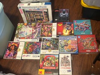 11 Complete puzzles $8 each OBO