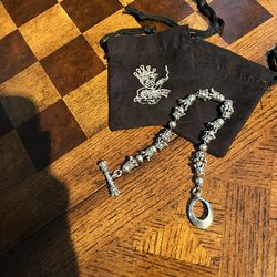 King Baby - Sterling Silver Crown Link Bracelet