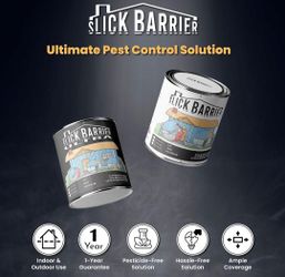 *NEW SLICK BARRIER 2-1 qt. RTU Clear
Coating for Insect Barrier Control Kit(protects From Scorpions And Other Types Of Pests)