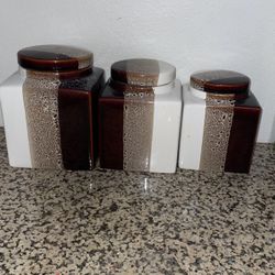 glass jars for ( sugar , oil, or whatever you wannna use it for )