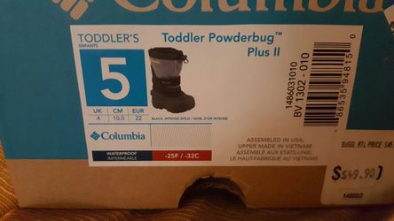 Columbia snow boots toddler