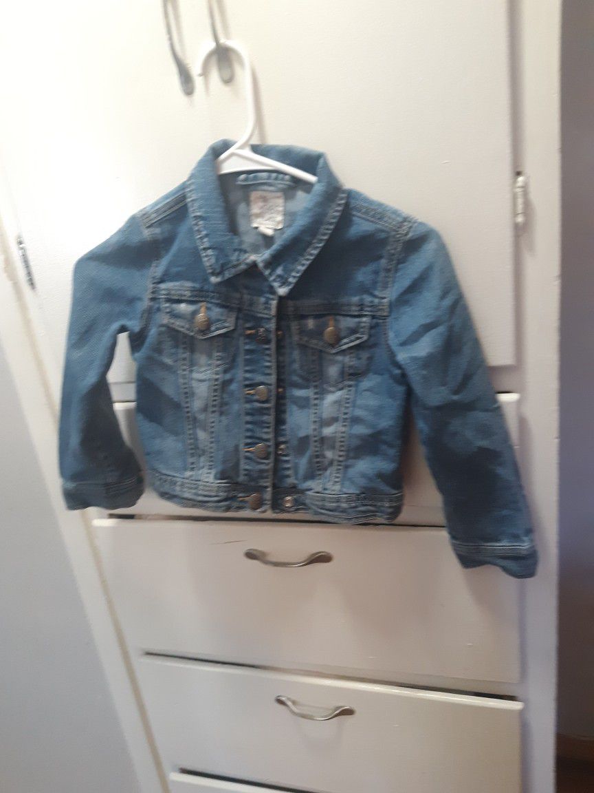 Jean Jacket And Cape Size 6/7 