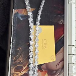 STERLING STERLING Personalized Hip Hop Jewelry Set  925 ICED OUT MOISSANITE CUBANA CUCHA CROSS MOISSANITE 