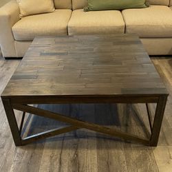 Square Wooden Coffee Table