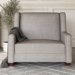 Gray Wide Rocking Chair 