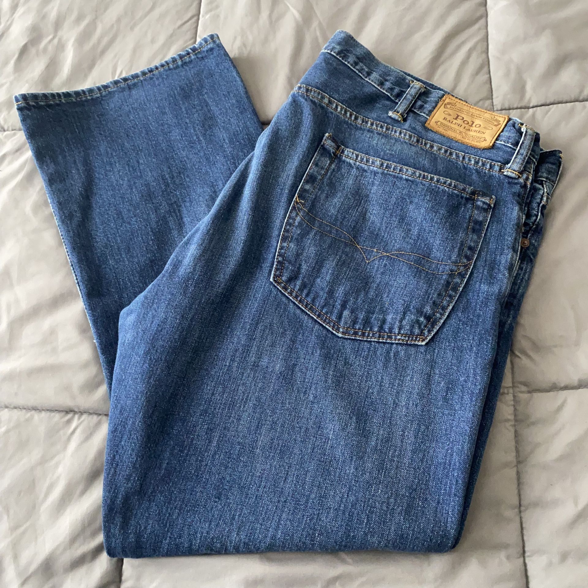 Polo Ralph Lauren Bootcut Blue Jeans Size 42x30