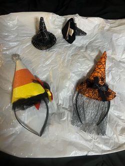 Halloween 🎃 head bands & witch hat hair clips