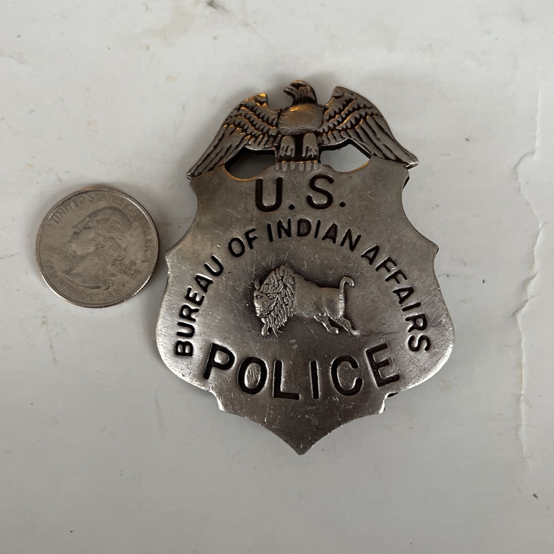 Vintage Bureau Of Indian Affairs US Police Badge