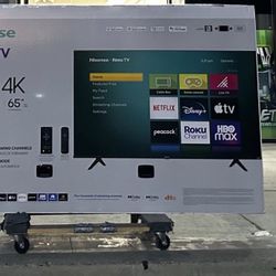 65” Hisense Smart Roku 4k Led Tv