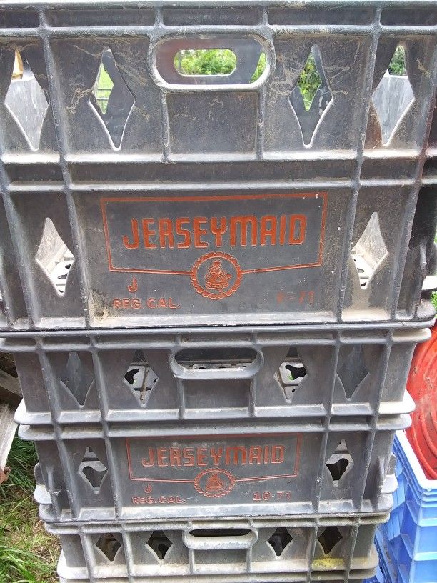 Vintage " Jerseymaid " Milk Crates