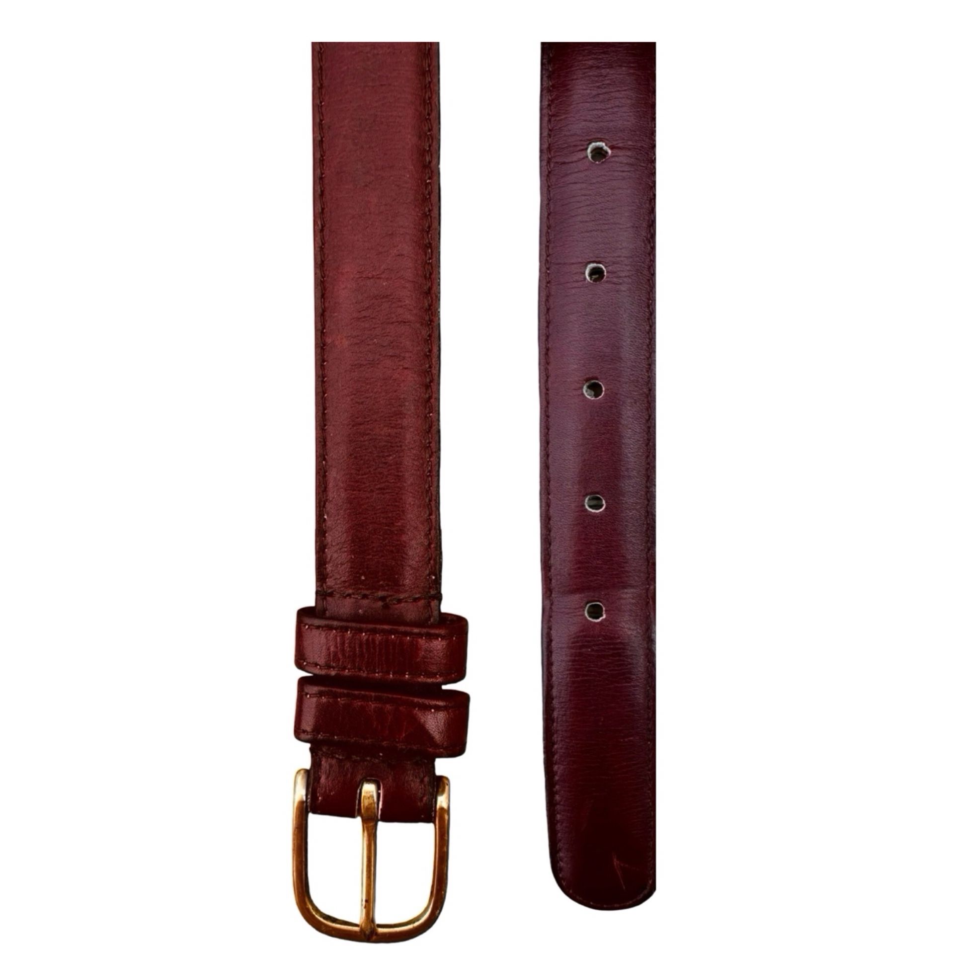 COACH Men’s Leather Belt Size 30/75 Burgundy