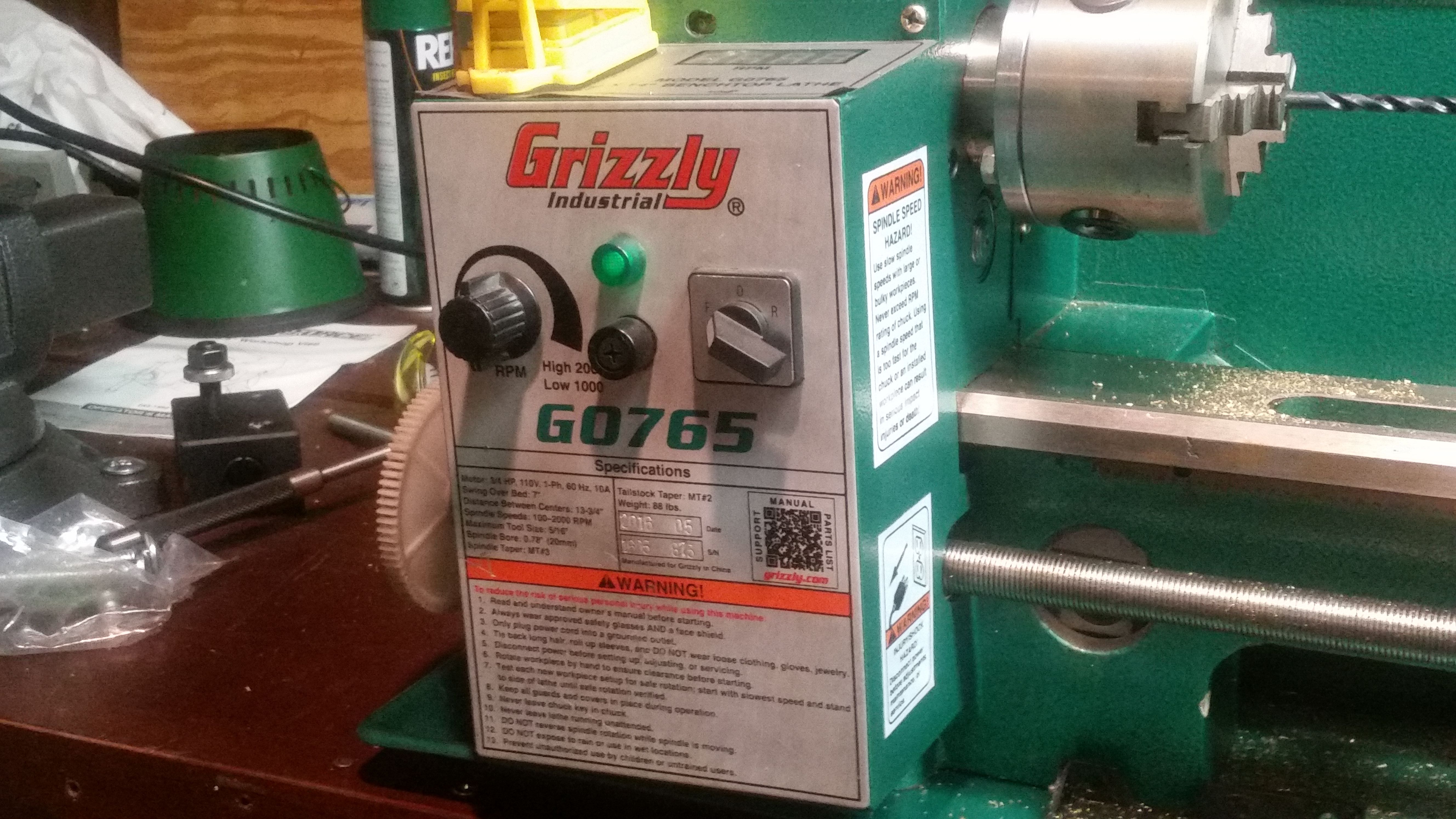 Go765 7x14 mini lathe G8689 mini mill