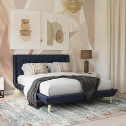 Queen Upholstered Bed Frame 