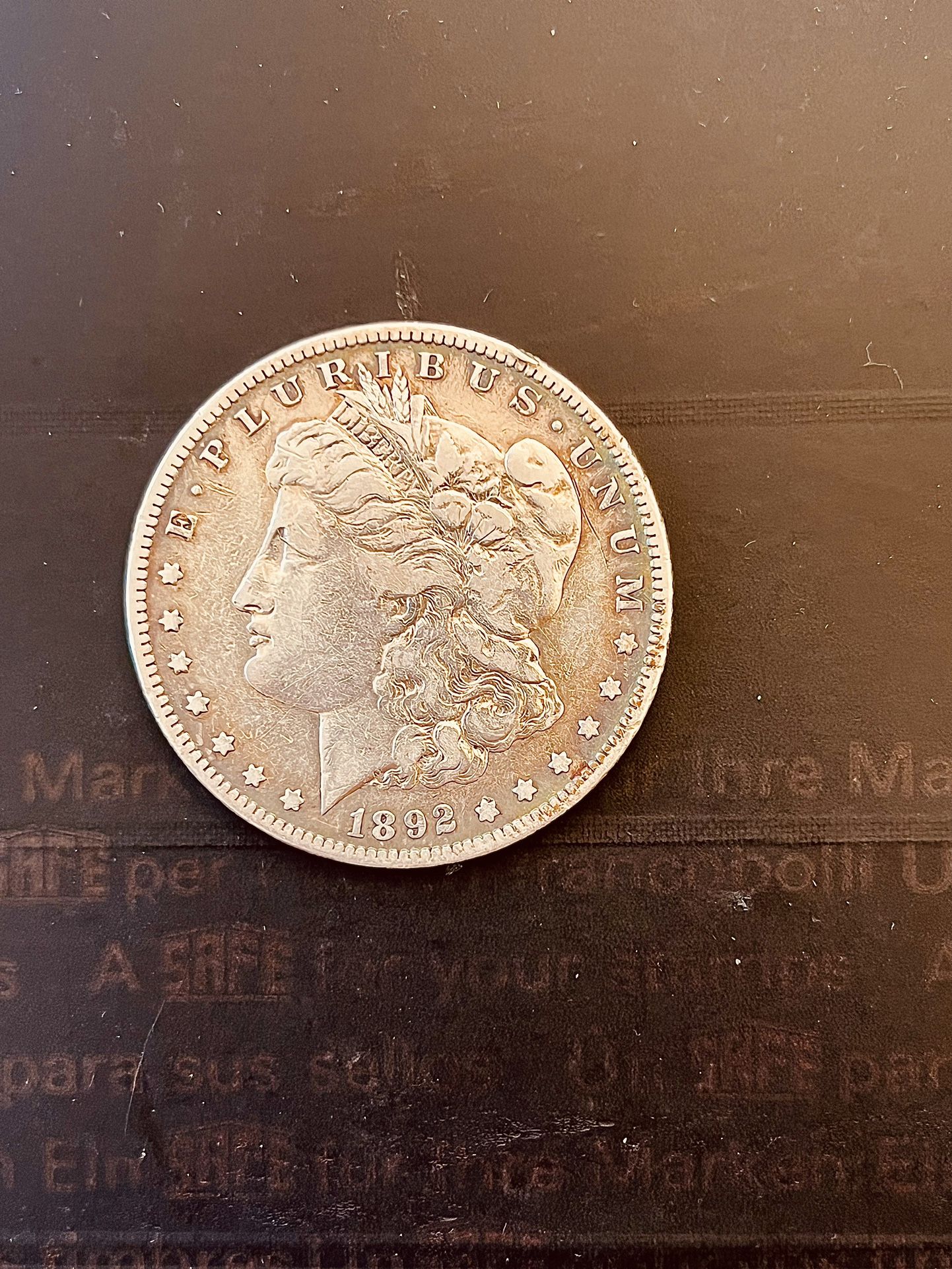 1892-S Morgan Silver Dollar in Plastic Case