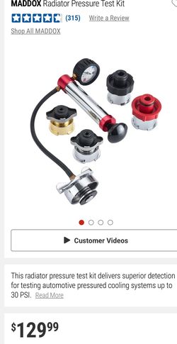 Radiator Pressure Kit