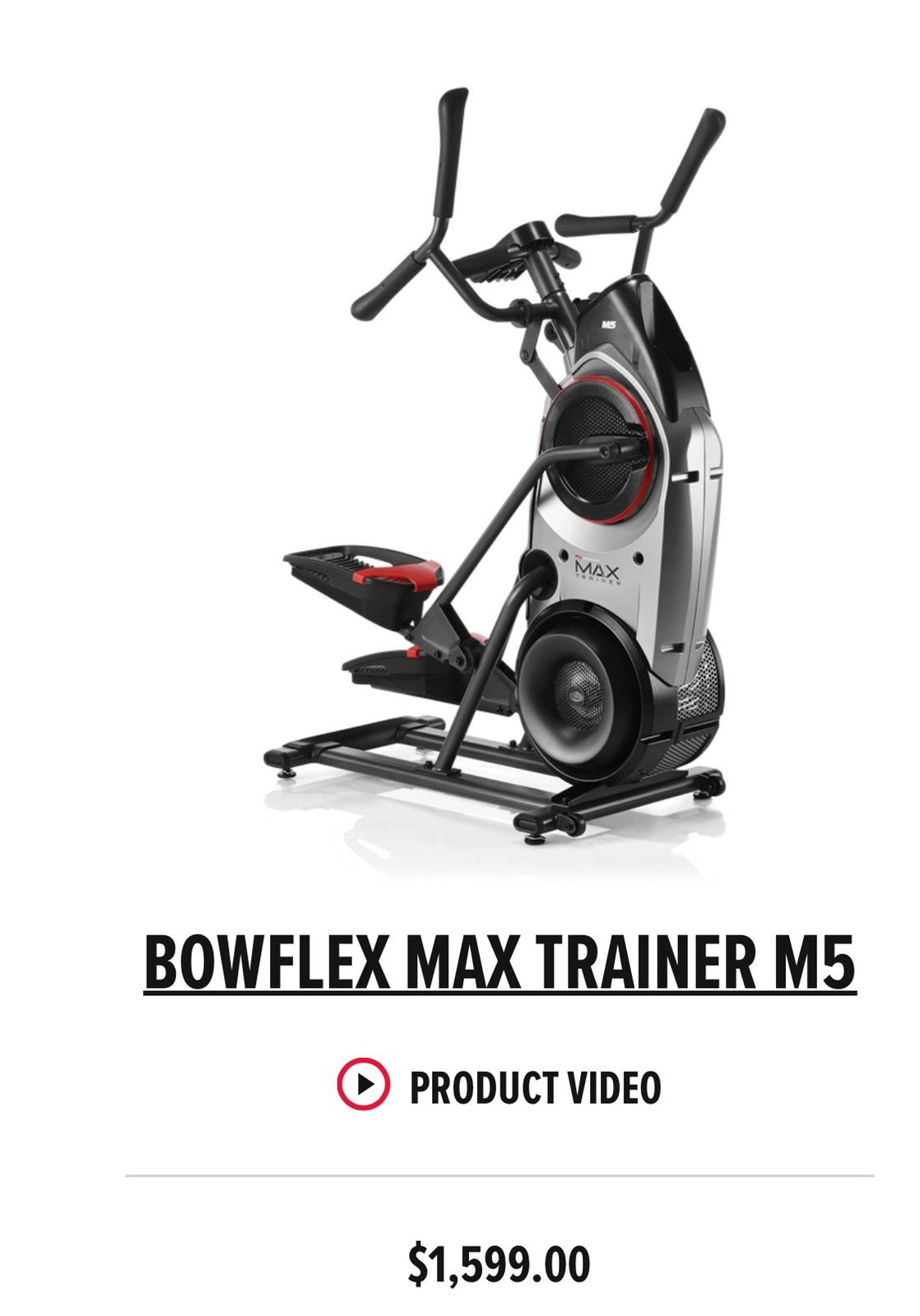 Bowflex Max Trainer M5 Like New! Used Twice! Save 100’s LOOK!