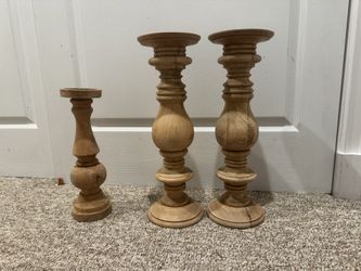 Pottery Barn Candle Pillars 