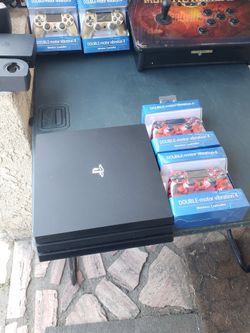 2021 PS4 Pro Slim 72 Edition Has Games installed. 2 Sealed controls. $260! Firm. Extra is extra $$$ trade are welcome. All works 100%