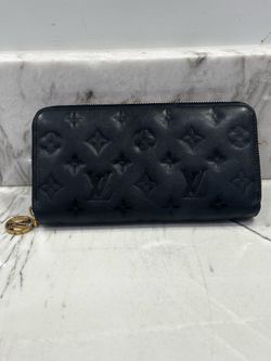 Louis Vuitton Monogram Emboss Zippy Wallet M81510 Noir Zip Round Wallet