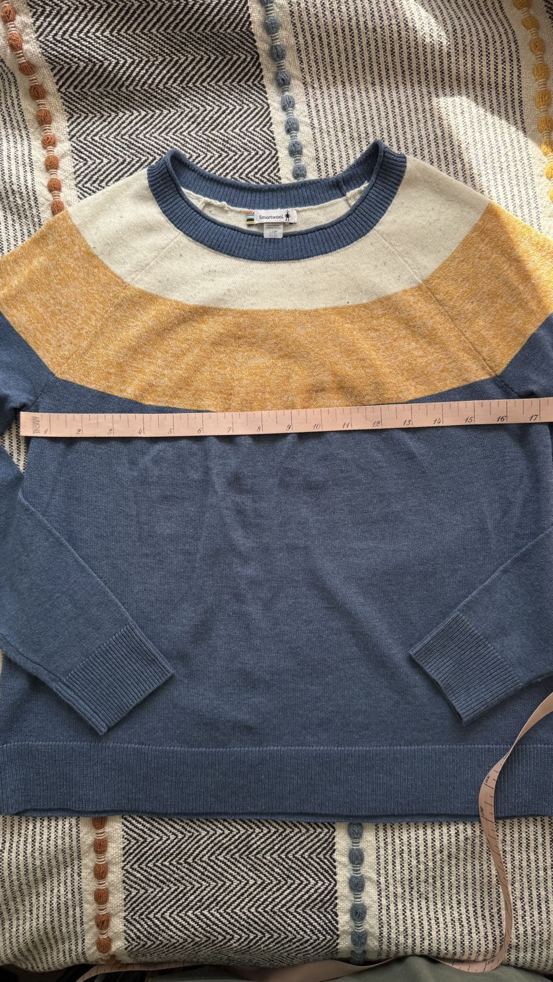 Smartwool Long Sleeve Sweater Colorblock Extra Small Xs Women’s