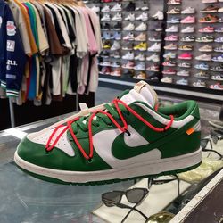 Nike Dunk Low OFF- White Pine green