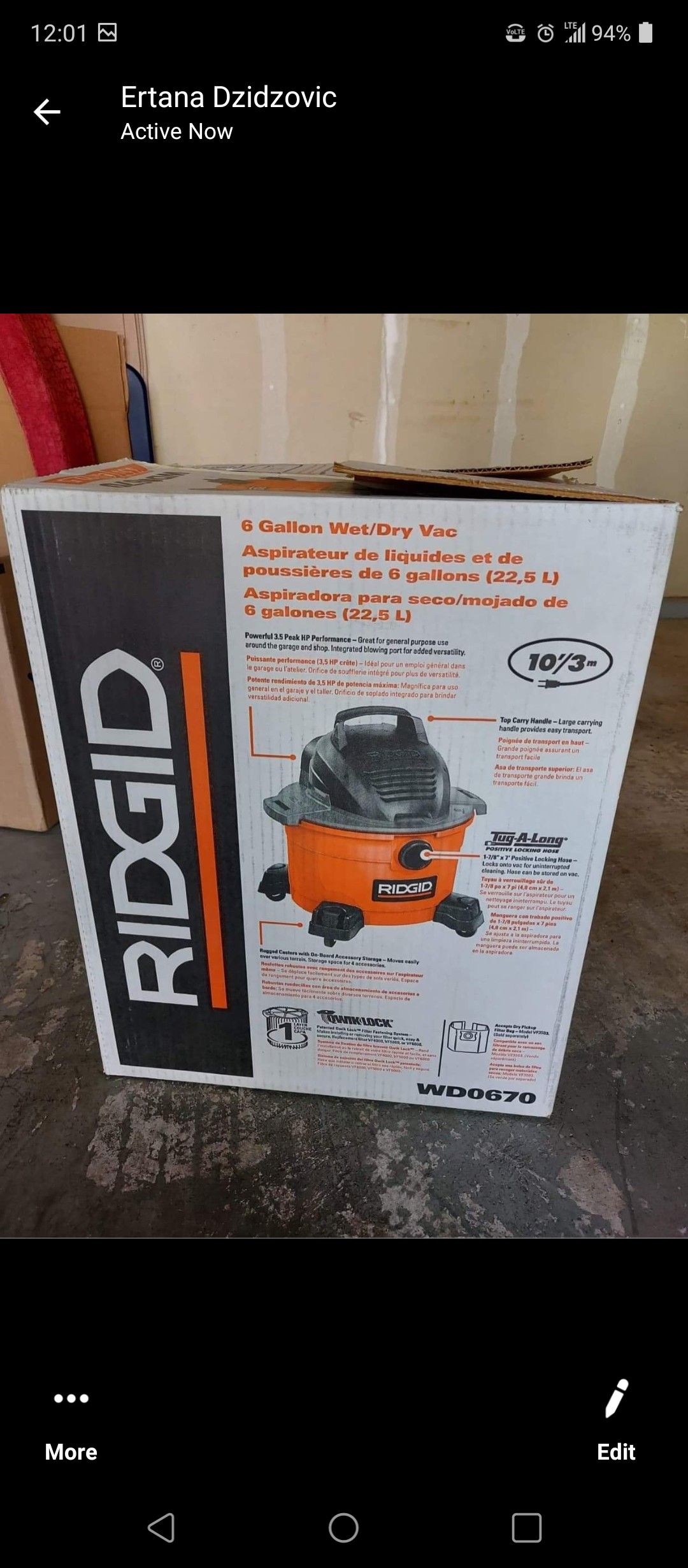 Shop vac