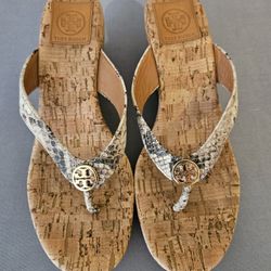 Tory Burch Wedge Sandals Size 8