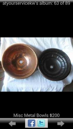 Copper vanity sinks