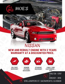 New & Used Engine - Nissan, Toyota, Ford, Honda