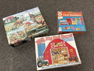 Set Of 3 Large Children’s Floor Puzzles