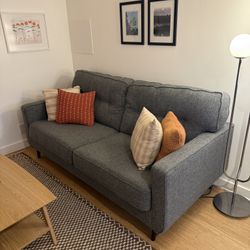 Grey Fabric Couch 79”