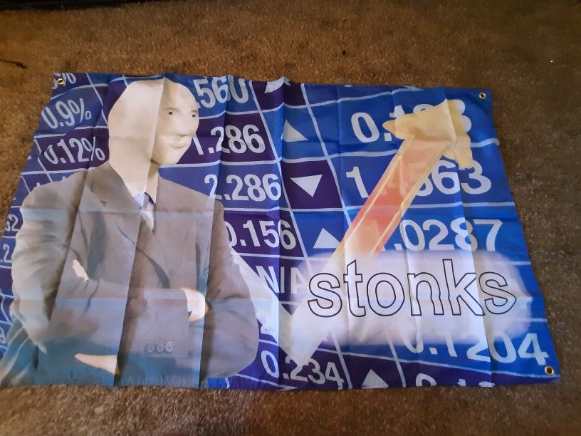 Stonks Meme Flag