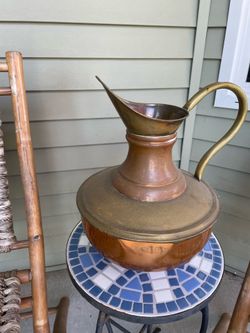 Antique copper pot