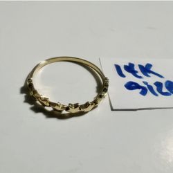 14K Solid Gold Wedding Ring Size 7