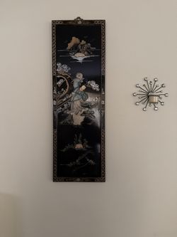 Oriental Table And Wall Hanging
