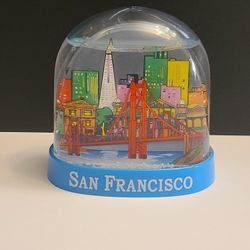 VINTAGE San Francisco, Double-Sided Plastic Snow Globe Souvenir