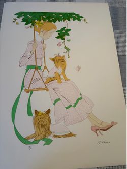Les Petit Chien by Philippe Noyer Serigraph