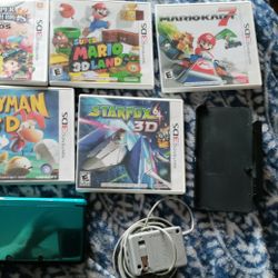 Nintendo 3ds Console (Ambassador) + Four Swords Anniversary Edition + 5 Games