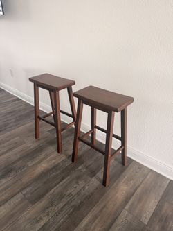 29inch Wood Bar Stool Set Of Two