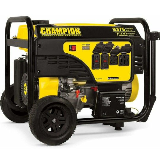 Generator - Champion Electric Start 9375 Watt-New In Box Plus Adapter Cords-Delivered