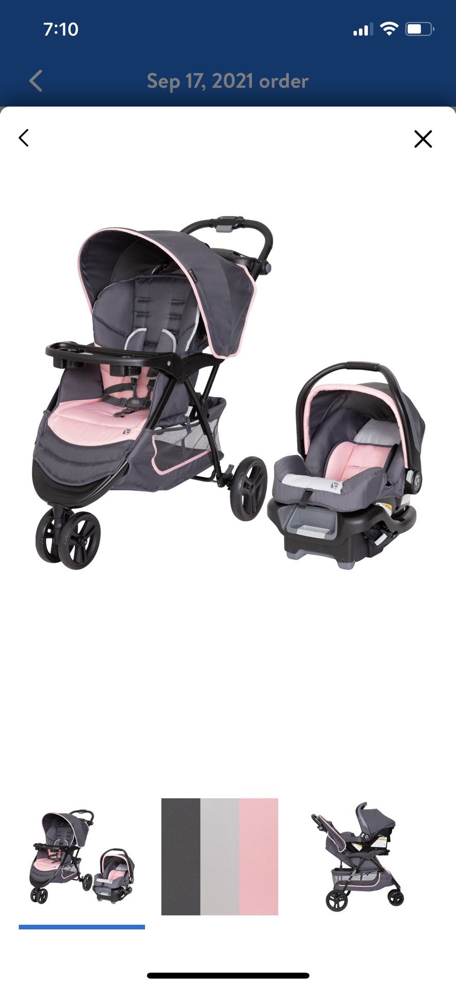 Baby Trend Travel System Pink **New