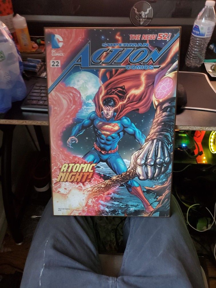 Superman Comic Wall Mounted Picture