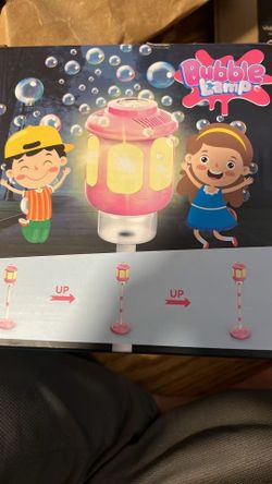 New in box Bubble Blower Maker with Lights and Music Automatic Bubble Stand Machine for Parties Birthday Wedding Toddlers Kid Summer Outdoor Toys