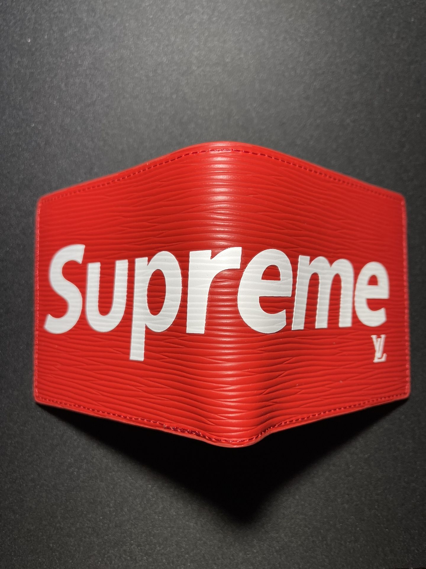 Louis Vuitton x Supreme Slender Wallet Epi Red