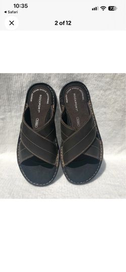 Rockport Men's Leather Slide Sandals