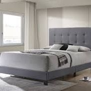 Twin Size Upholstered Bed Frame