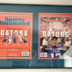 Florida Gators Sports Illustrated Magazines Framed 