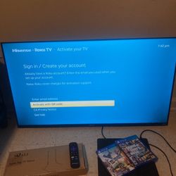40in Roku TV + PS4 Slim $100 Firm– Need Gone Asap